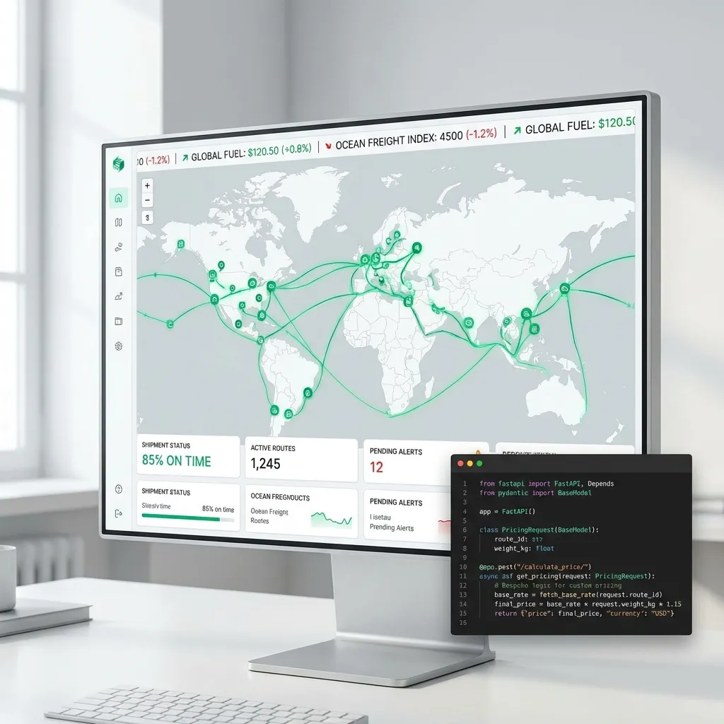 Custom Software Development - Logistics & Pricing Engine Dashboard